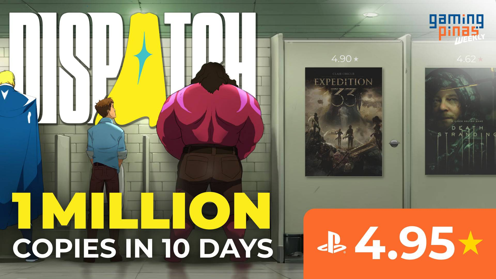 Dispatch just outscored Death Stranding 2 and Clair Obscur on the PS5 Store!
